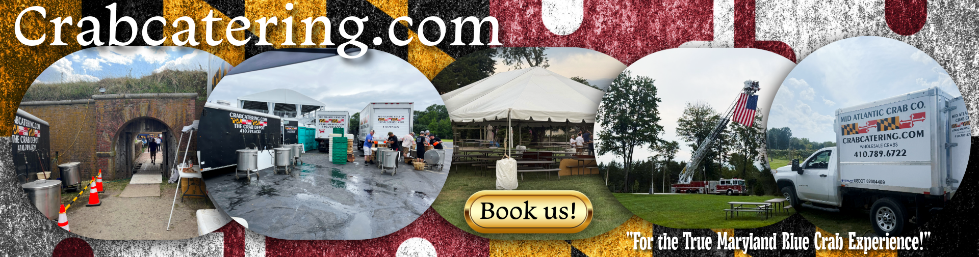 Book us "for the true Maryland Blue Crab Experience!"